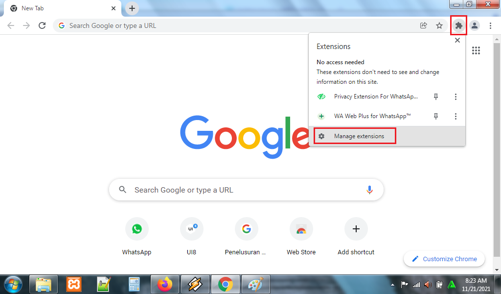 Cara Nonaktifkan dan Remove Ekstensi di Browser Google Chrome PC