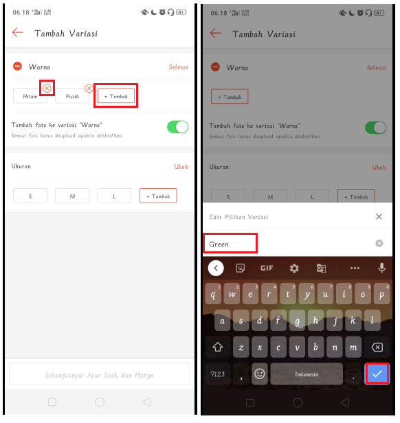 Cara Upload Foto Variasi Produk di Shopee 2