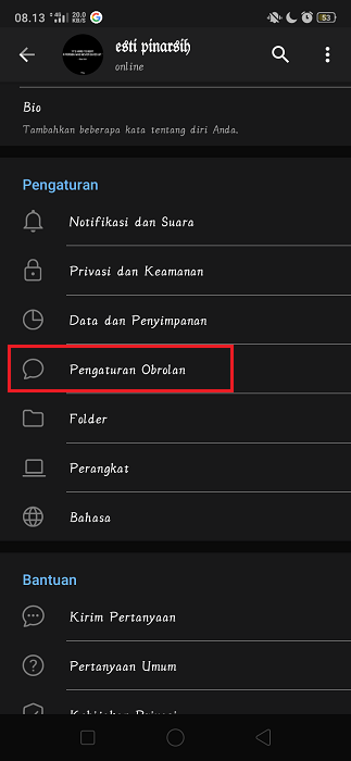 Cara Menyimpan File Media Telegram ke Galleri HP