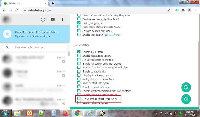 Cara Pin Banyak Kontak di WhatsApp Web 2