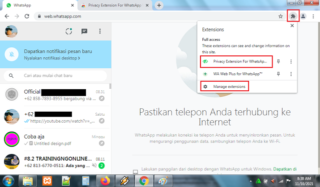 install extension chrome