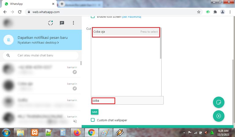 Cara Pin Banyak Kontak di WhatsApp Web 3