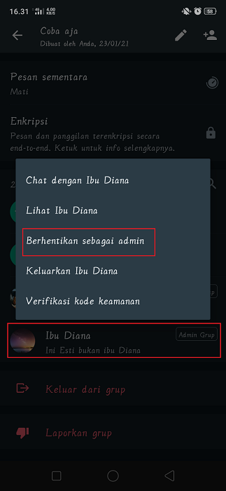 Cara Membuat Anggota Menjadi Admin Group WhatsApp 3