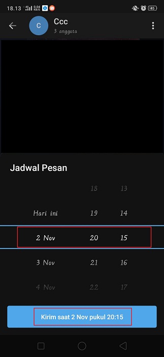 Cara Menjadwalkan Pesan Terusan di Telegram 3