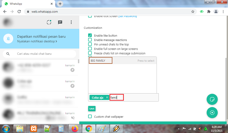 Cara Pin Banyak Kontak di WhatsApp Web 4