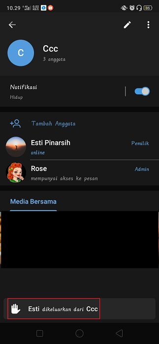 Cara Mengeluarkan Anggota dari Group Telegram