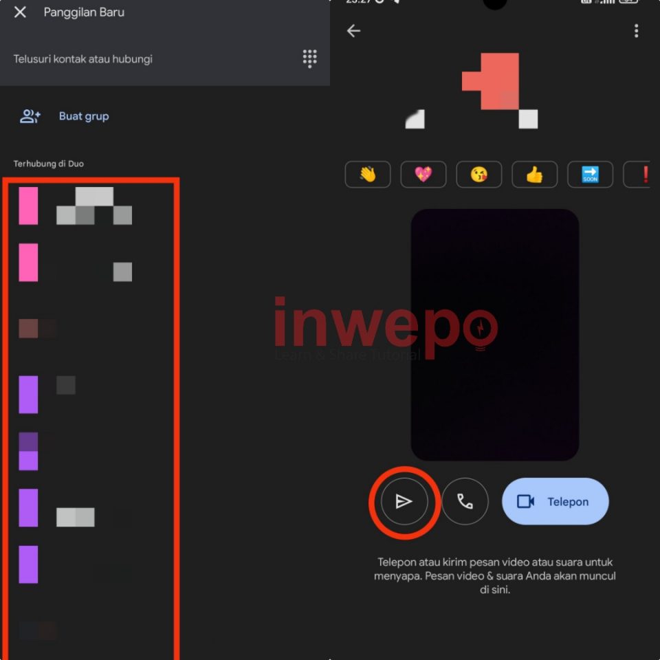 Cara Kirim Pesan Video Singkat di Google Duo