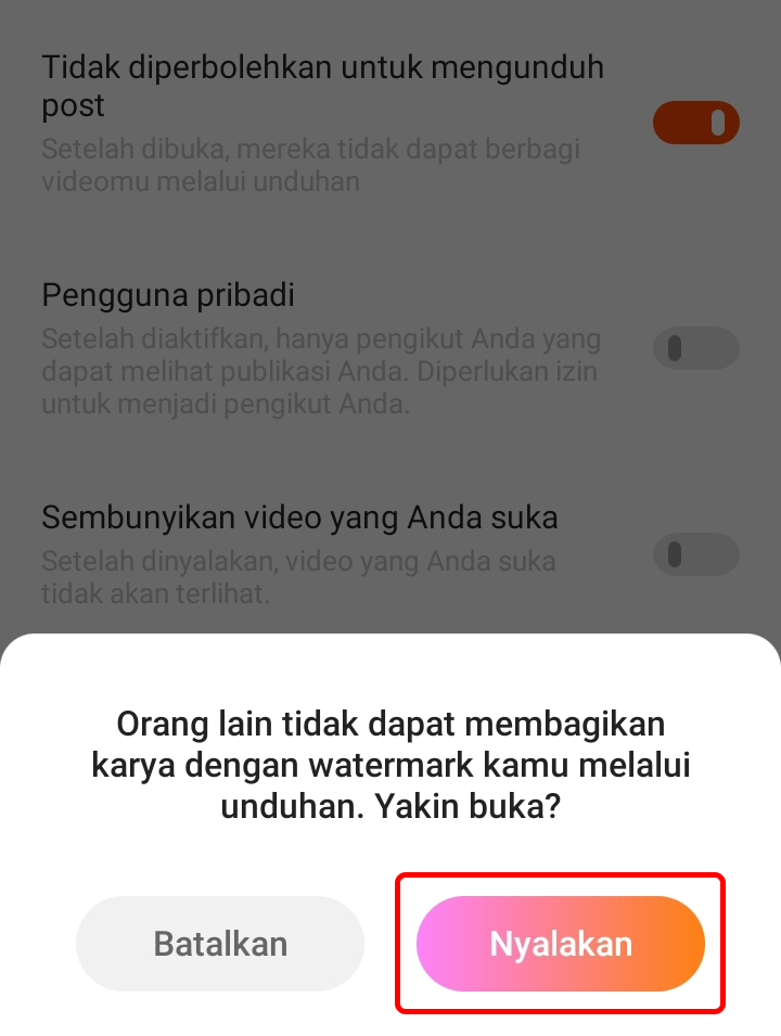 Cara Agar Video Tidak Bisa di Unduh Orang di Snack Video