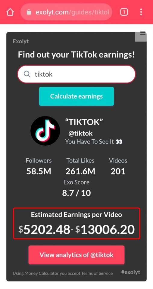 Cara Melihat Prediksi Penghasilan Akun TikTok
