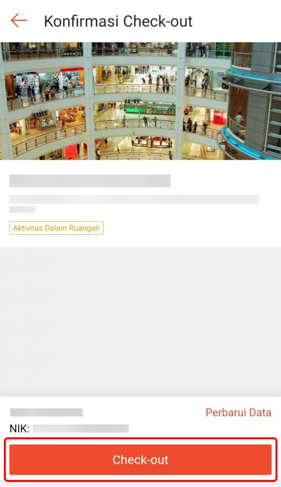 Cara Check in Check Out PeduliLindungi di Shopee