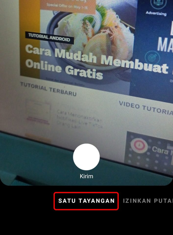 Cara Mengirim Foto Atau Video Sekali Lihat di Instagram