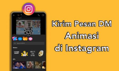 Cara Mengirim Pesan DM Animasi di Instagram