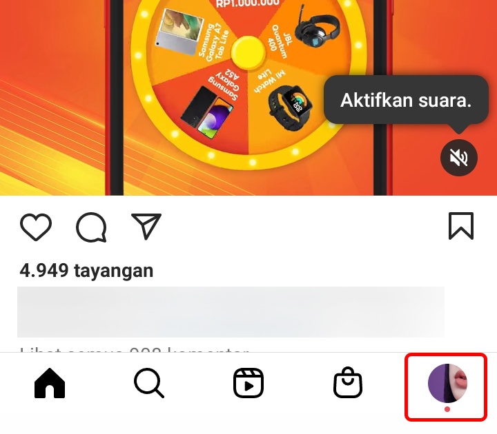 Cara Menonaktifkan Komentar Video Reels di instagram