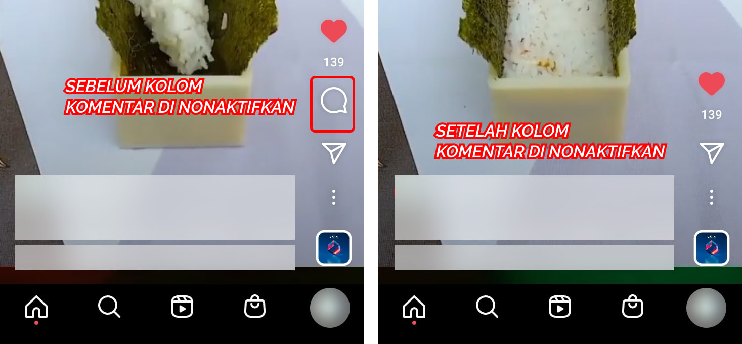 Cara Menonaktifkan Komentar Video Reels di instagram