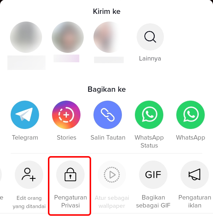 Cara Menyembunyikan atau Private Video di TikTok
