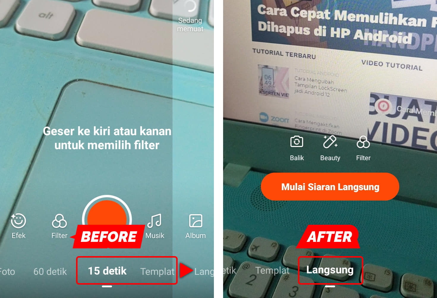 Cara Live atau Siaran Langsung di Snack Video
