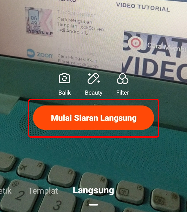 Cara Live atau Siaran Langsung di Snack Video