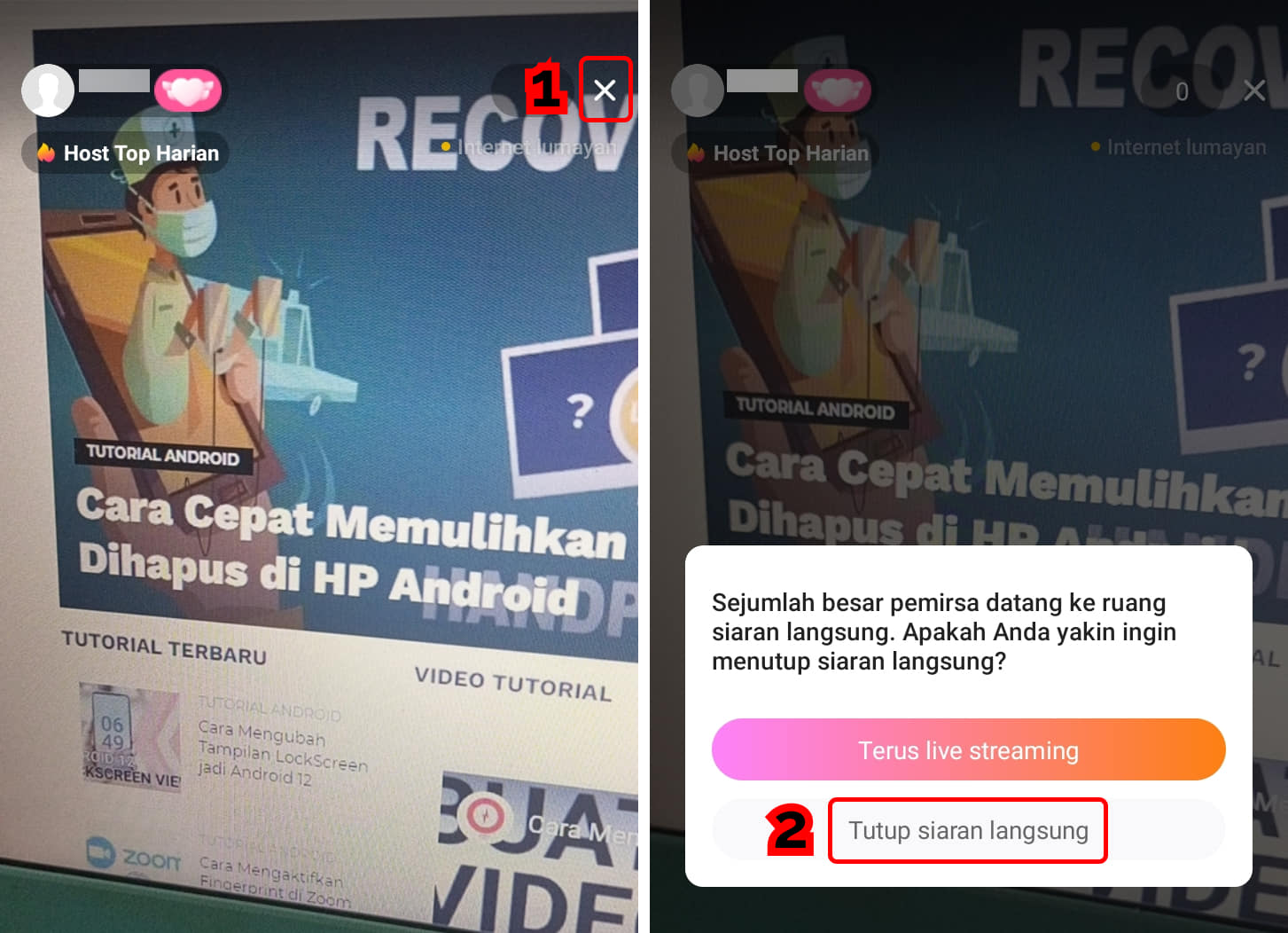 Cara Live atau Siaran Langsung di Snack Video