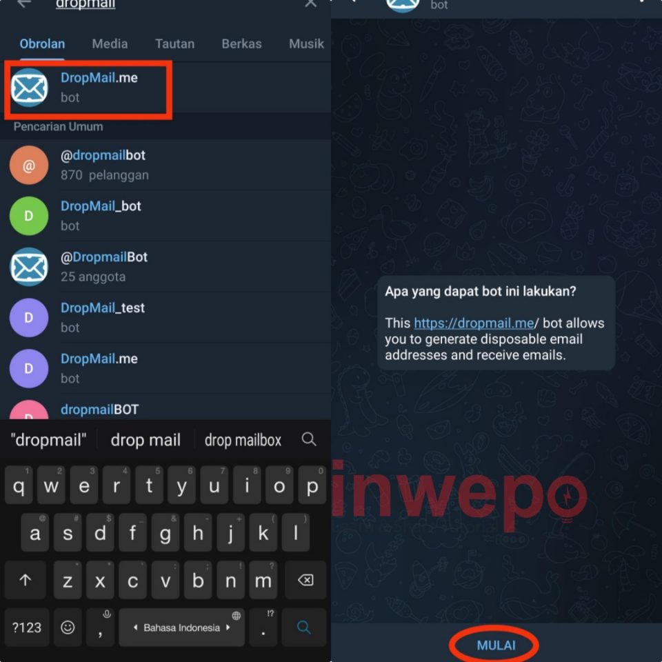 Cara Mudah dan Cepat Buat Email di Telegram