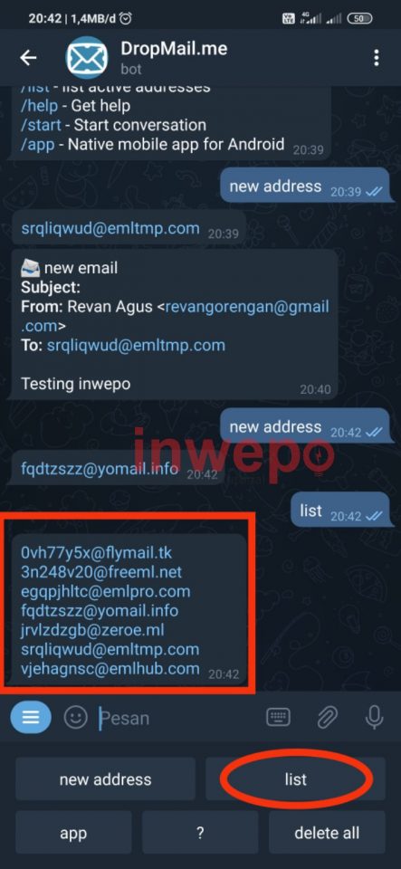 Cara Mudah dan Cepat Buat Email di Telegram 3