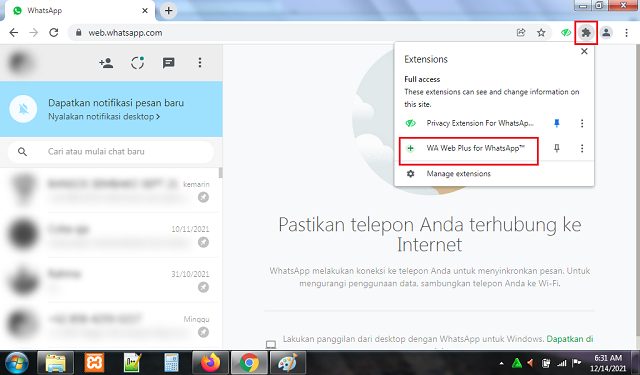 Cara Melihat Pesan yang Dihapus di WhatsApp Web
