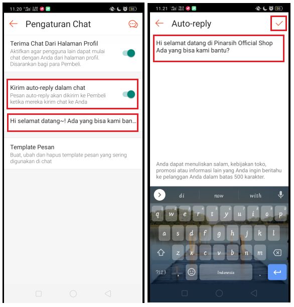 Cara Mengaktifkan Fitur Auto Reply Chat di Toko Shopee