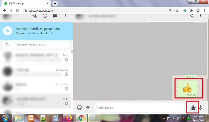 Cara Menampilkan Like Button dan Emoji Reaction di WhatsApp Web