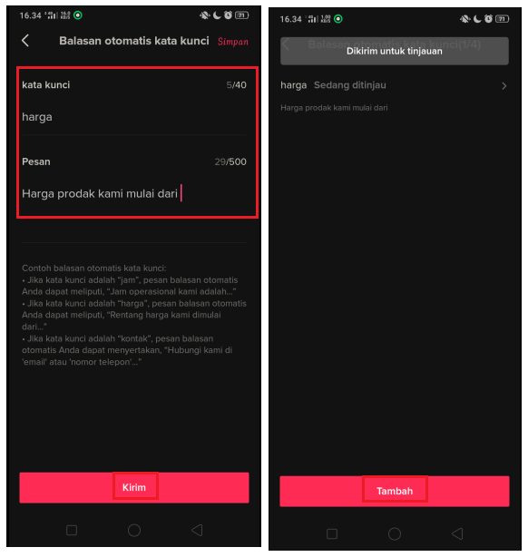 Cara Menampilkan Pesan Selamat Datang di Pesan TikTok 4