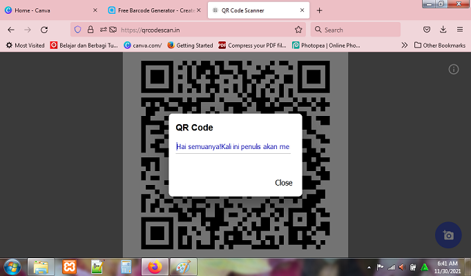 Cara Membuat Pesan Teks Menjadi Kode QR
