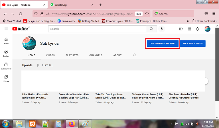Cara Mengisi Kata Kunci di Channel YouTube