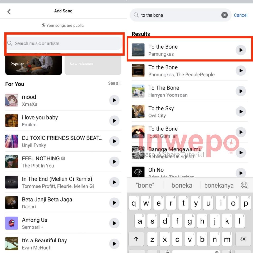 Cara Menambahkan Musik di Profil Facebook 2