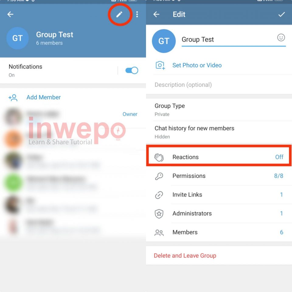 Cara Menggunakan Quick Reaction di Grup dan Channel Telegram