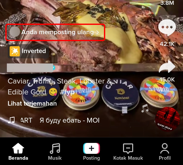 Cara Menggunakan Fitur Repost / Posting Ulang Video di TikTok