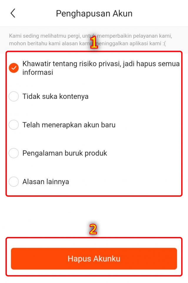 Cara Menghapus Akun Snack Video Permanen