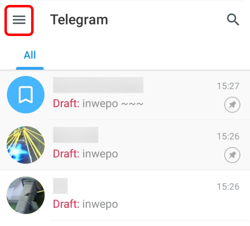 Cara Menghapus Semua Draft Chat di Telegram