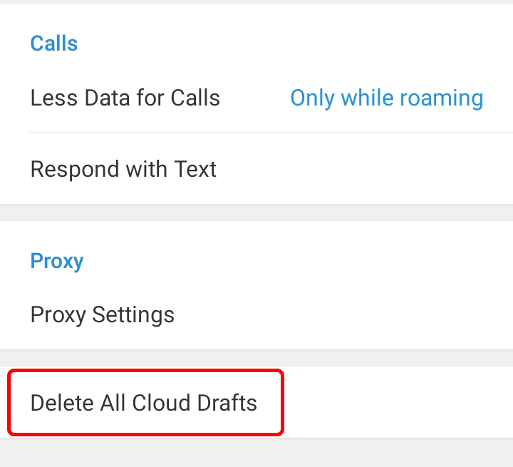 Cara Menghapus Semua Draft Chat di Telegram