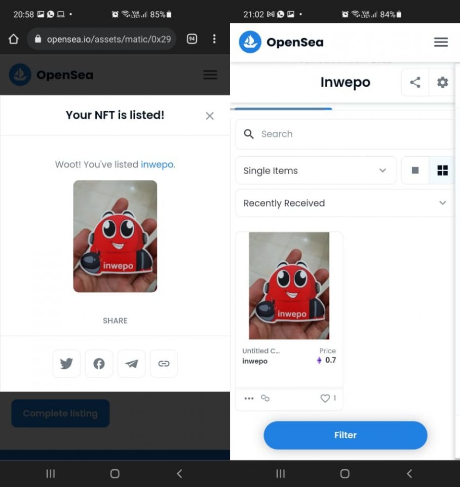 Cara Mudah Menjual Foto di NFT OpenSea 9