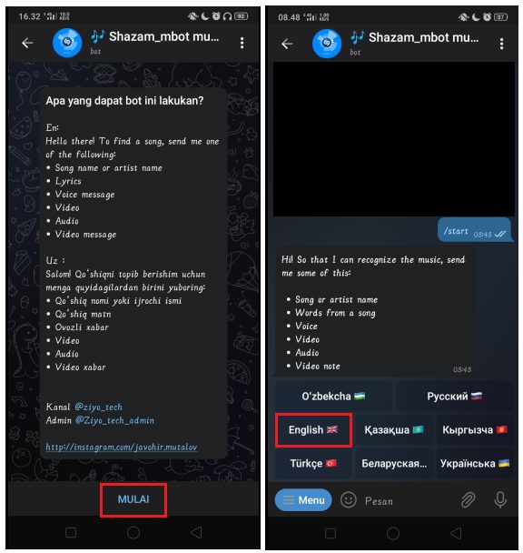 Cara Menggunakan Aplikasi Musik Shazam di Telegram