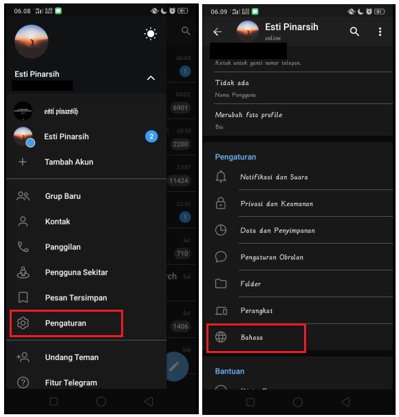 Cara Menampilkan Tombol Terjemahan Pesan di Telegram