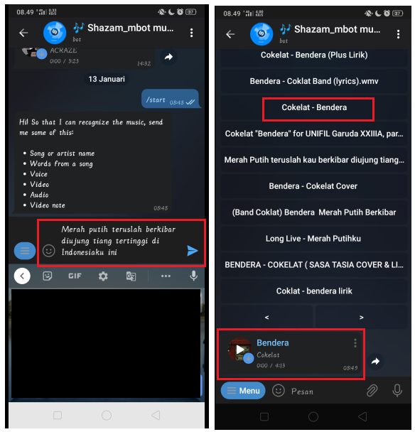 Cara Menggunakan Aplikasi Musik Shazam di Telegram