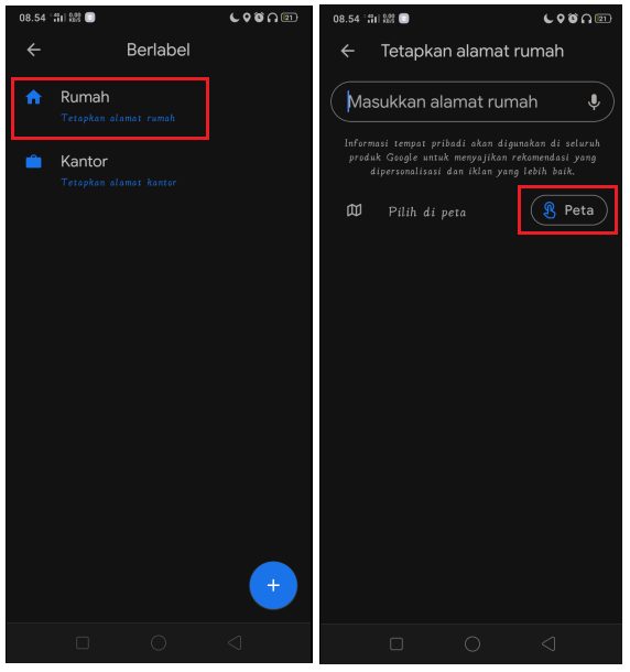 cara menambah alamat rumah di Google Maps
