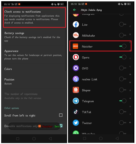 Cara Membuat Notifikasi Running Text di Layar Android