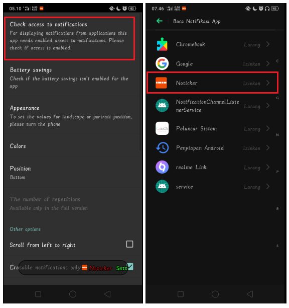Cara Membuat Notifikasi Running Text di Layar Android