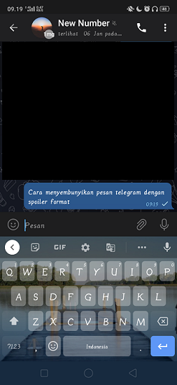 Cara Sembunyikan Pesan Telegram dengan Spoiler Format