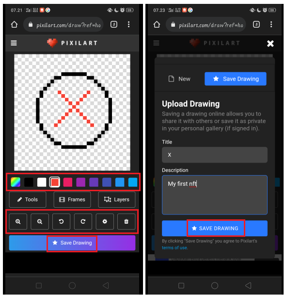 Cara Mudah Membuat Pixel Art (Gambar NFT) Gratis 3