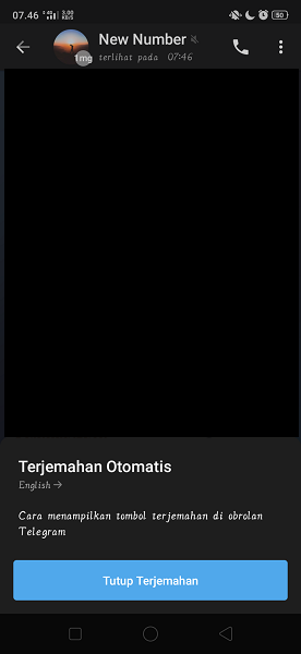 Cara Menampilkan Tombol Terjemahan Pesan di Telegram