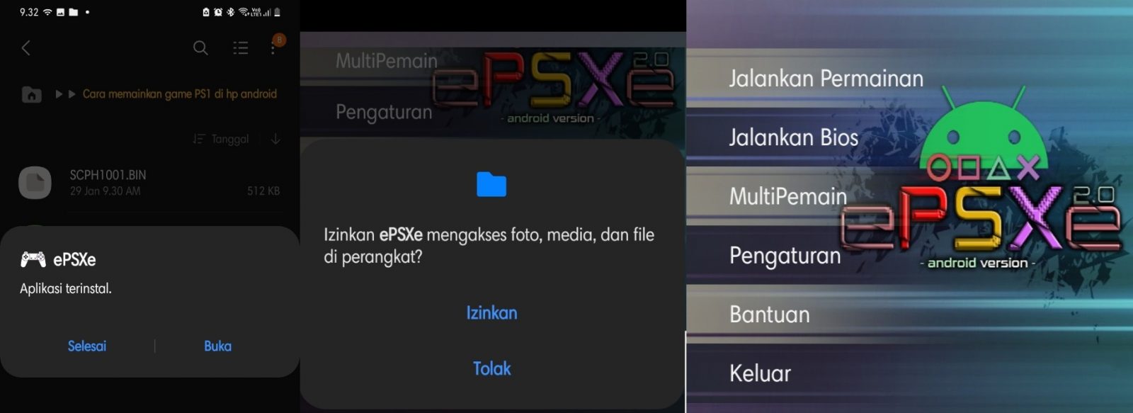 Cara memainkan game PS1 di hp android