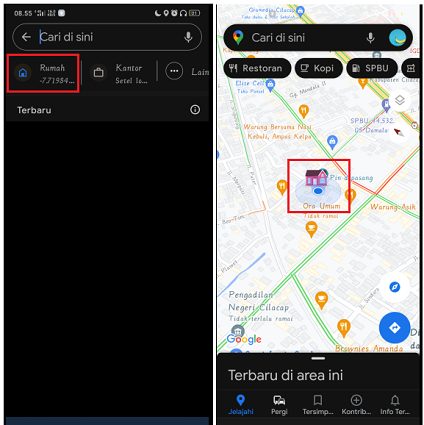 cara menambah alamat rumah di Google Maps 5