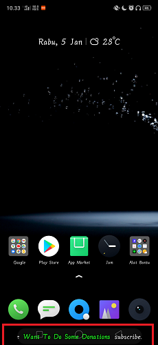 Cara Membuat Notifikasi Running Text di Layar Android