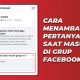 Cara Menambah Pertanyaan Saat Masuk di Grup Facebook